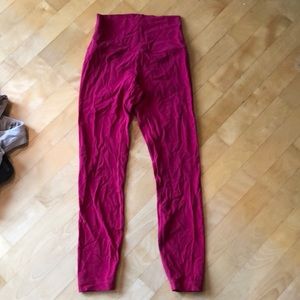 Lululemon Berry colored align leggings